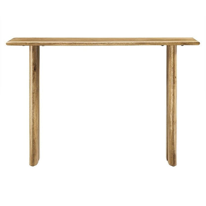 Modway Amistad 46" Solid Wood Modern Farmhouse Console Table in Oak
