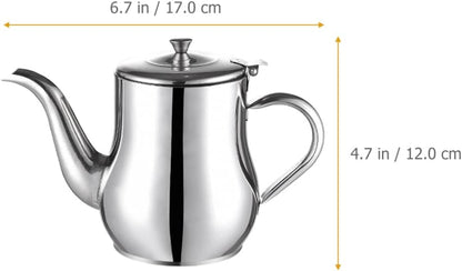 DOITOOL Stainless Steel Oil Strainer Pot, Oil Dispenser with Removable Strainer, Grease Storage Can for Home Kitchen