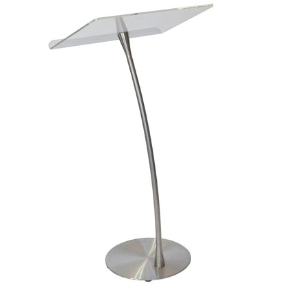 Arc 1 Stainless Steel and Acrylic Podium, Pulpit or Lectern - Kingdom by Procson