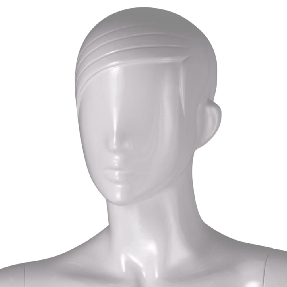Full Body Mannequin in Premium Fiberglass Glossy White