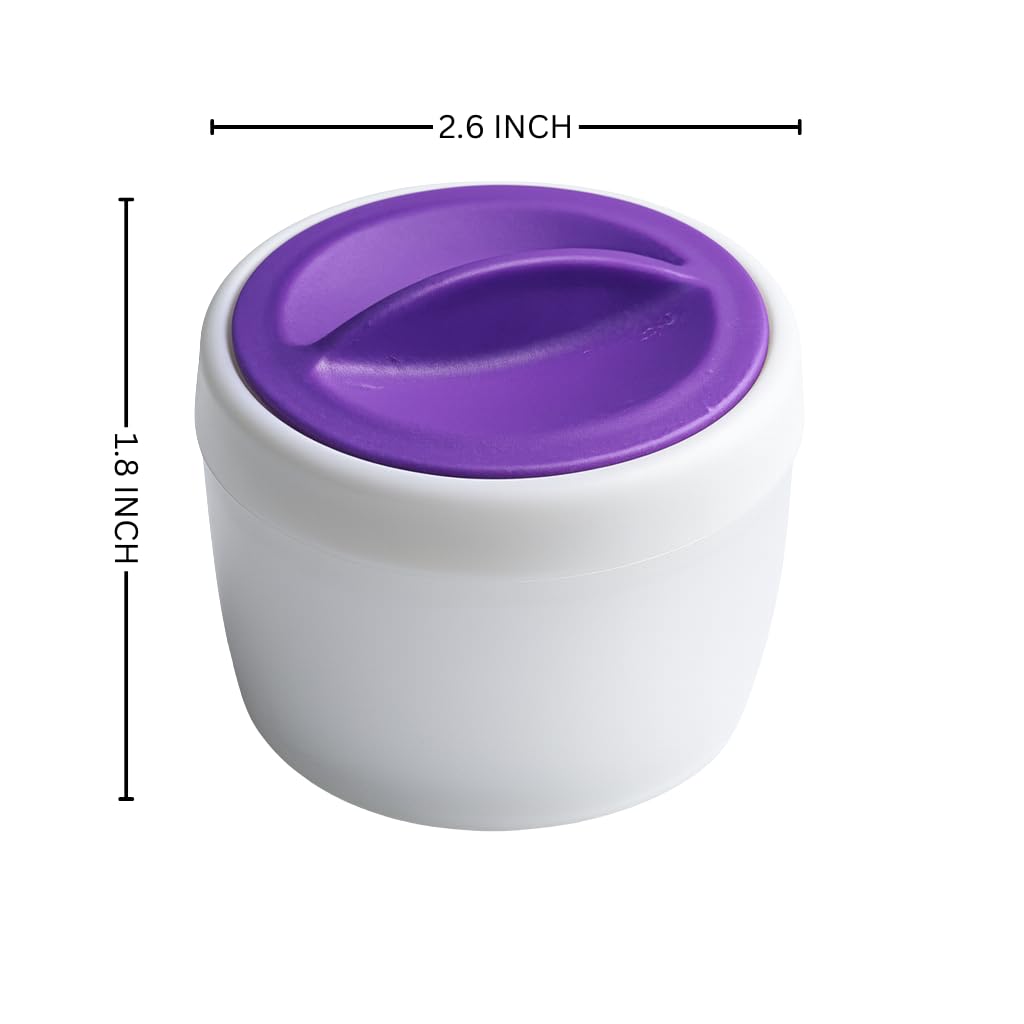 Fondant Dusting Pouch & Powder Container, Non-Stick Powder Puff Cup for Cornstarch, Icing Sugar, Flour | Essential Baking & Cake Decorating Tool for Fondant Work, Gum Paste & Cookies
