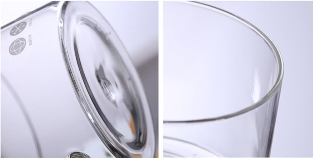 YARDWE Clear Glass Cooking Pot, Glass Saucepan for Noodles, Soup, Salad