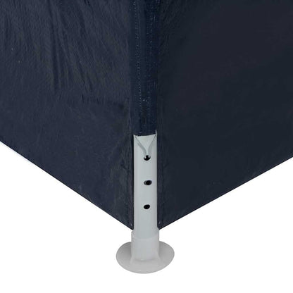 Xhnifbn 10x20 FT Blue Party Tent Heavy Duty Steel Frame UV-Resistant PE Canopy Gazebo for Backyard Wedding Outdoor Events with Windows & Zip Door, Easy Setup