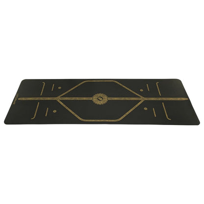 Liforme Travel Yoga mat – Patented Alignment System, Warrior-Like Grip, Non-Slip, Eco-Friendly, Ultra-Lightweight and Sweat Resistant, Made with Natural Rubber