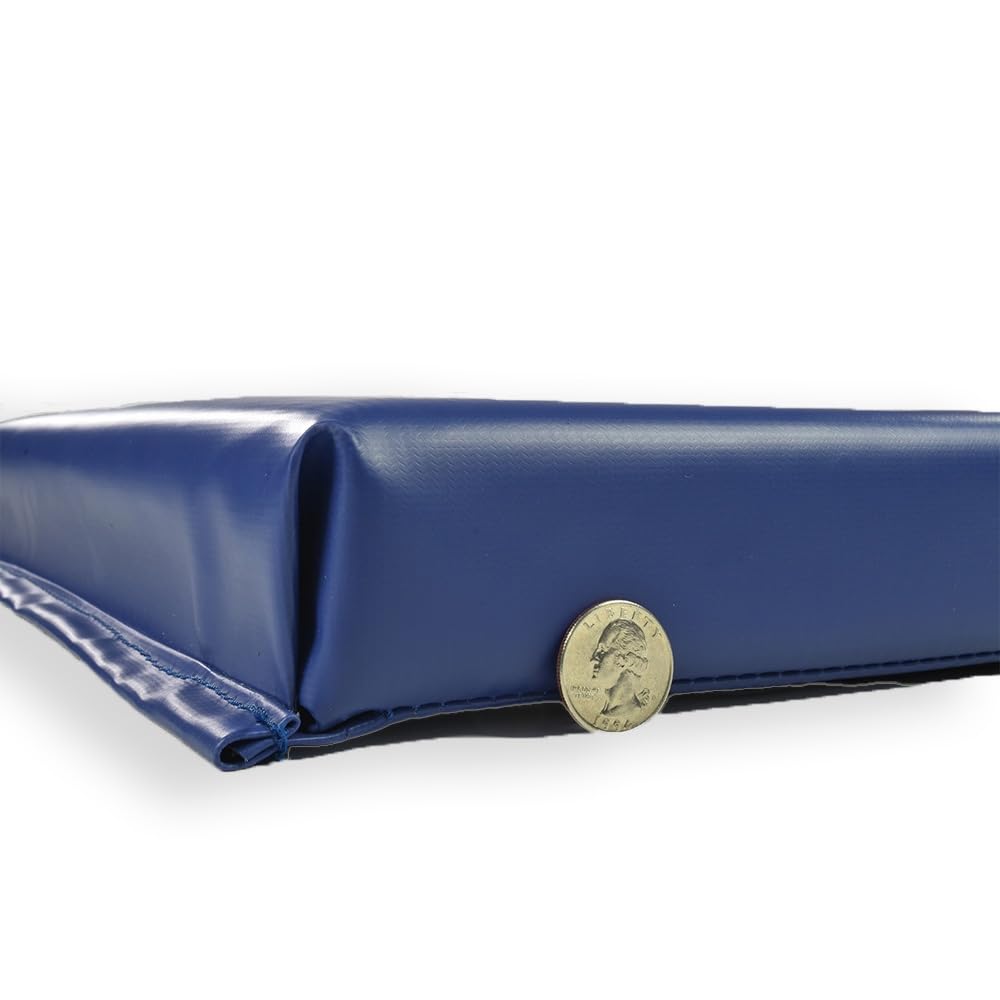 Greatmats Gym Mats 4x8 Ft x 2 Inch, Gymnastics Folding and Tumbling Cheer Mat, (Blue)