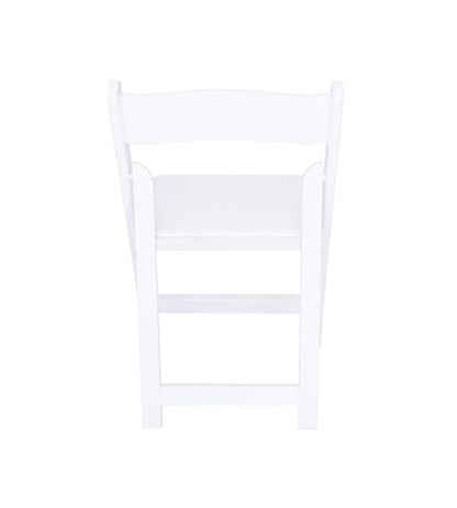 Aeiniwer Rhino Series Wood Folding Chair (4 Pack) - Garden & Indoor/Outdoor Use - Perfect for Events, Weddings and Party Rentals - Durable, Storable, and Lightweight (White)