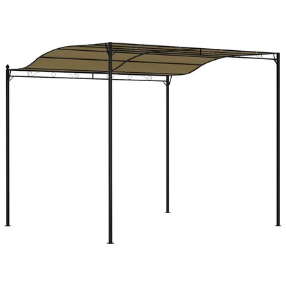 Xhnifbn Taupe 118"x100" Outdoor Gazebo Canopy Steel Frame Polyester Shade for Garden Patio Party UV Block Easy Setup