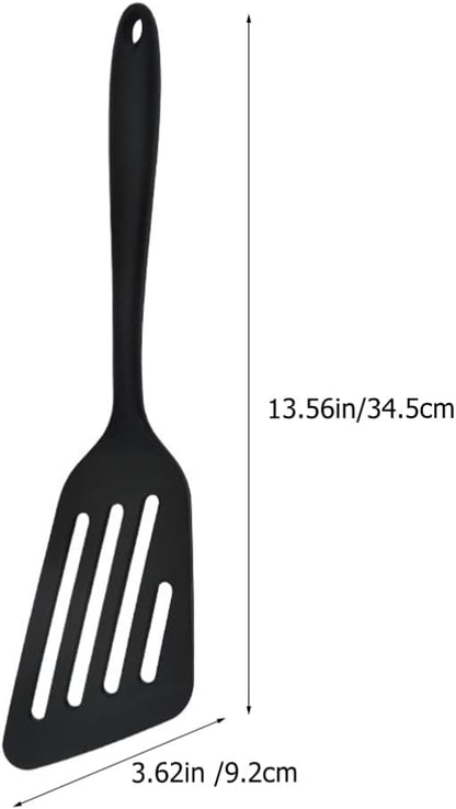 Luxshiny Fine Mesh Strainers, Silicone Wok Spatula, Slotted Fish Turner for Nonstick Cookware