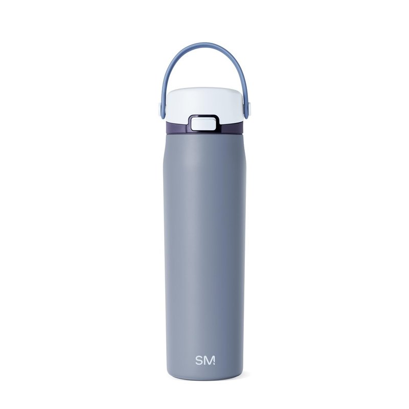 Simple Modern Mesa Sport Water Bottle with Covered Chug Lid | 24oz Cup Holder Friendly Insulated Stainless Steel Bottle for Gym, Sports and Travel | Costal Fog
