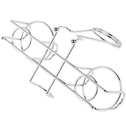G.E.T. Chrome Metal Two Compartment Condiment Caddy - 4-22735 Metal Table Caddies Collection