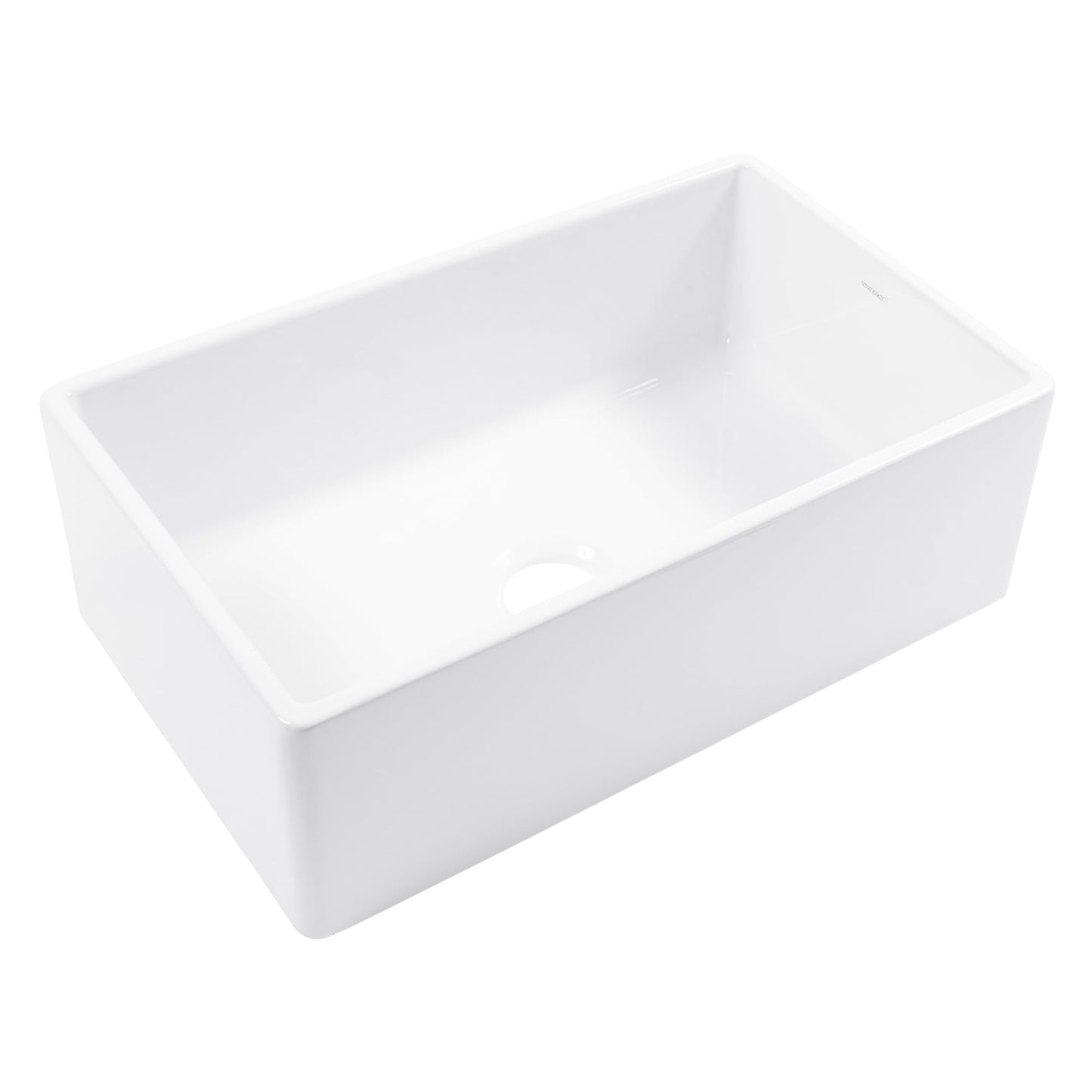 Sinkology Austen 30 Inch Farmhouse Sink Matte Black Fireclay Apron Front Single Bowl – Deep Basin, Undermount, Fits 33 Inch Cabinet