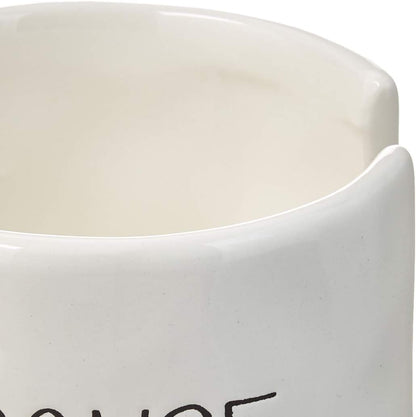 Off White Ceramic Sponge Holder Caddy - Stylish Kitchen Storage