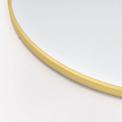 BEVERDY Arched Floor Mirror, 46" x 90" Oversized Full Body Mirror, Freestanding, Arch Mirror, Wall Mounted for Bedroom, Gold