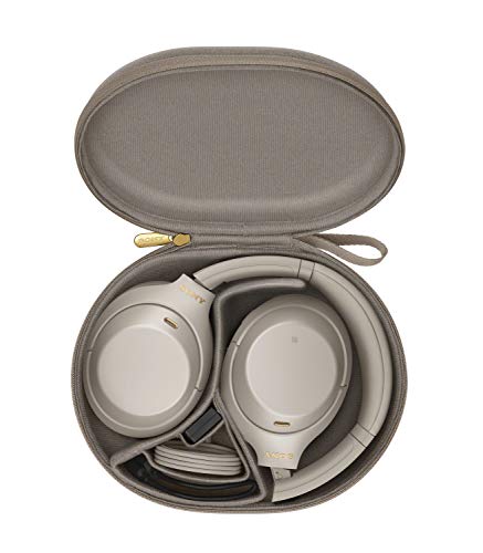Sony WH-1000XM4 Wireless Premium Noise Canceling Overhead Headphones with Mic for Phone-Call and Alexa Voice Control, Silver WH1000XM4