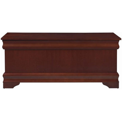 BOWERY HILL Traditional Wood Cedar Blanket Chest, Warm Brown Finish, 47" W x 17" D x 20" H, Cedar-Lined Interior, Solid Pattern, Versatile Storage for Hallway or Master Suite