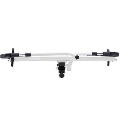 KUAT Sherpa 2.0 Durable Lightweight Aluminum Compact 2 Bike Transporting Hitch Rack with Cable Lock & Foldable Tire Cradles | Capacity - 40 Lbs per Tray, Pearl & Silver Anodize, 2"