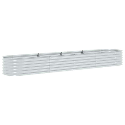 Favemtsl Galvanized Steel Large Raised Garden Bed 157.5 x 31.5 x 17.3 inch Rectangle Planter Box Outdoor Modern Silver Finish for Backyard Patio Balcony