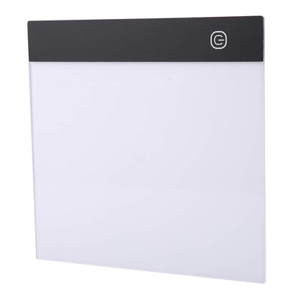 A5 LED Light Box, Tracing Board Drawing Pad Thin Art Stencil Tracer Tablet Copy Table Adjustable Brightness for DIY Diamond Painting Weeding Artists Sketching Animation Embossing Sewing Projects