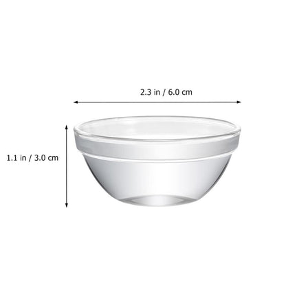 Small Prep Mixing Bowls: 2.3x1.1Inch Mini Prep Bowls Stackable Glass Serving Bowls for Kitchen Prep - Dessert - Dips - Salad - Candy Dishes