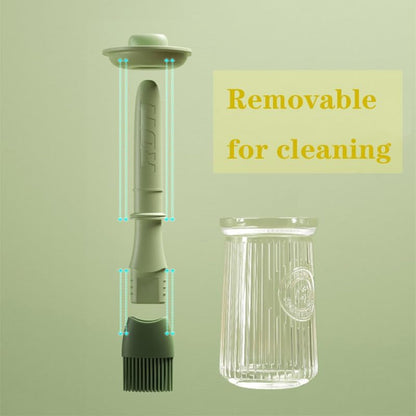 200ml gugululu Olive Oil Dispenser Bottle with Brush - High Capacity Glass Olive Oil Dispenser for Kitchen Cooking