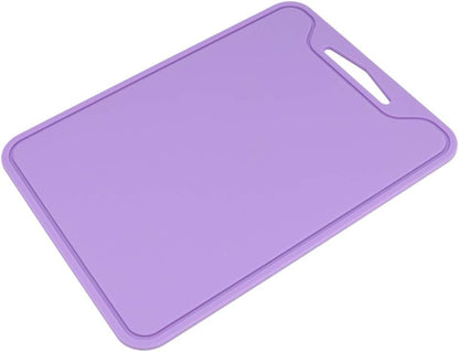 Chopping Blocks, Food Grade Silicone Cutting Boards with Deep Juice Grooves, Dishwasher Safe, 11.8 x 8.7 in