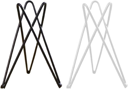 White Metal Air Plant Holder, Geometric Iron Tillandsia Stand, Art Display Home Garden Ornaments for Plant