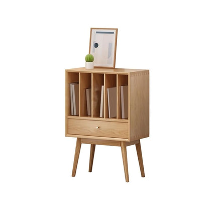 YGwnjqr Cd Rack Vinyl Record Wooden Display Cabinet with Drawer Home Multi-Functional Storage Sideboard,
