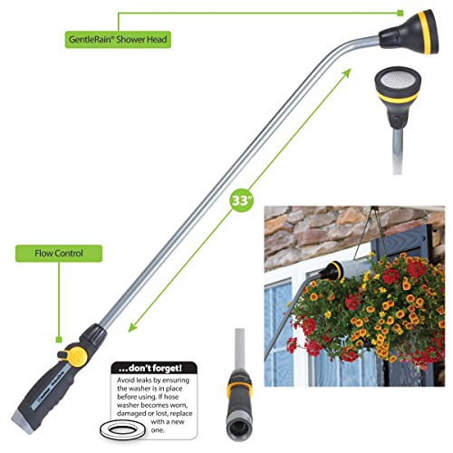Melnor 65146AMZ RelaxGrip 33" Shower Head Watering Wand with QuickConnects