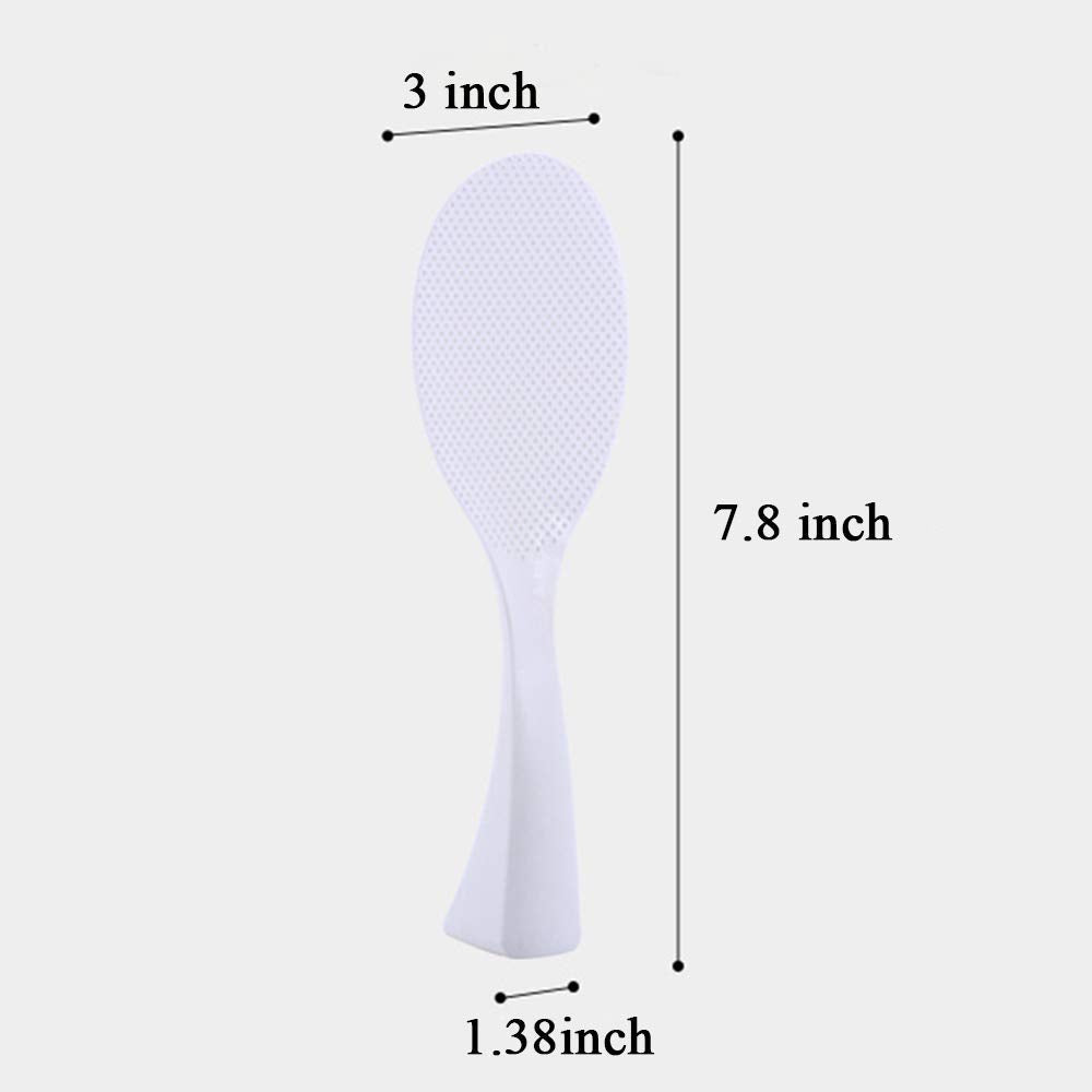 Rice Spoon Paddle Standing, 2 Pack Non Stick Rice Scooper Professional Rice Spatula Potato Cooker Server