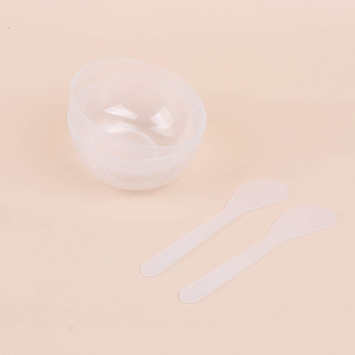 10 Sets Slime Bowl Mixing Tool Makeup Bowls, Plastic Glue Mixer for Makeup Crafts (Transparent)