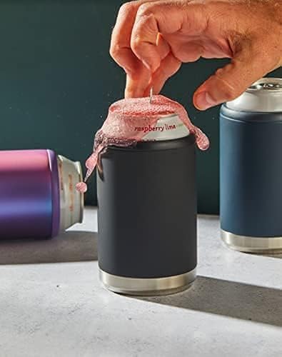 Maars Standard Can Cooler for Beer & Soda, Stainless Steel 12oz Beverage Sleeve, Double Wall Vacuum Insulated