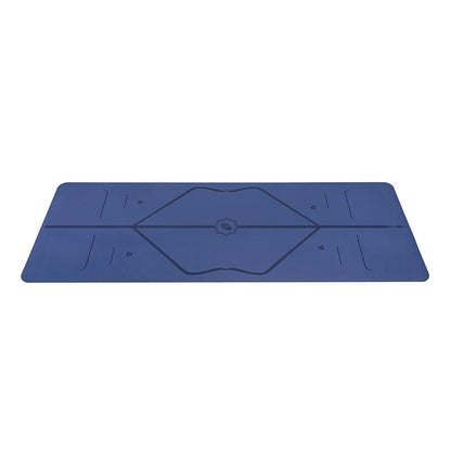 Liforme Original Yoga Mat – Free Yoga Bag Included - Patented Alignment System, Warrior-like Grip, Non-slip, Eco-friendly, sweat-resistant, long, wide, 4.2mm thick mat for comfort