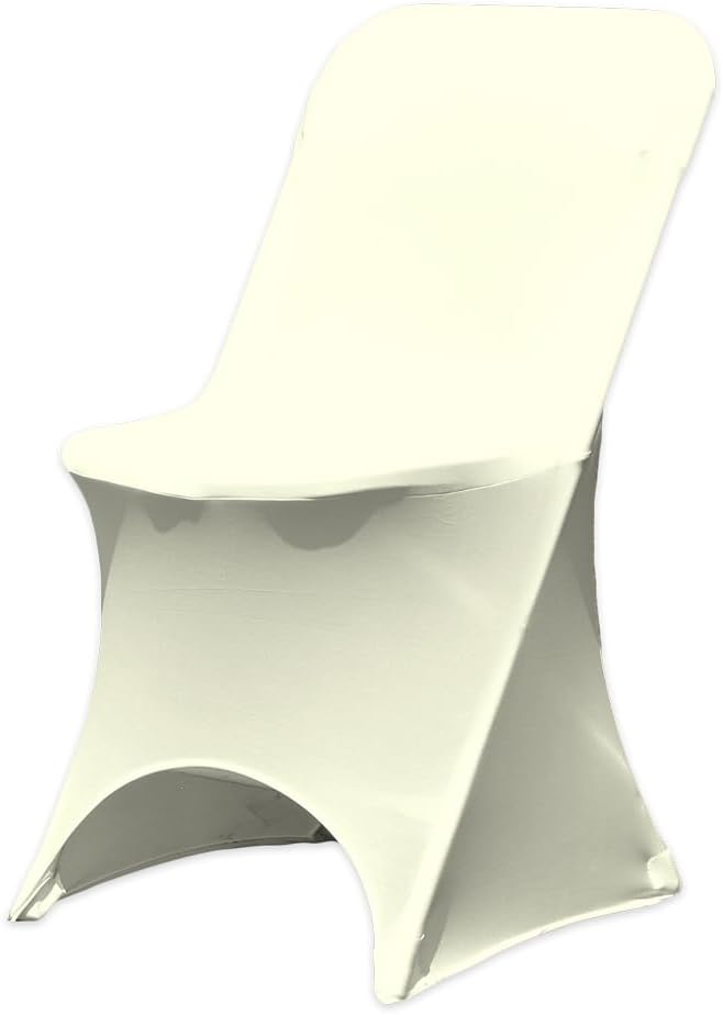 1 Spandex Folding Chair Covers with Arched Front Design - Durable and Stylish Slipcovers for Wedding Receptions