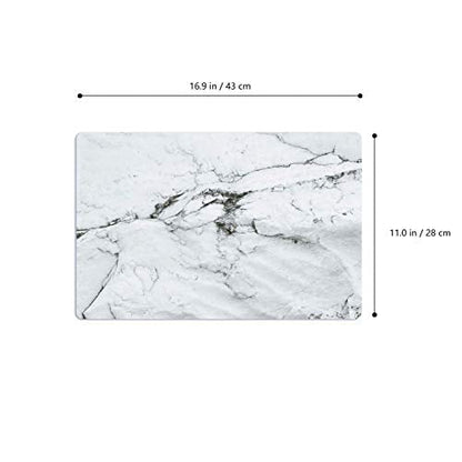 Menghao 6 PCS Waterproof Placemats Environmental Materials Multiple Styles Easy Clean for Kids Educational Learning Kitchen Dinner Party((Marble)