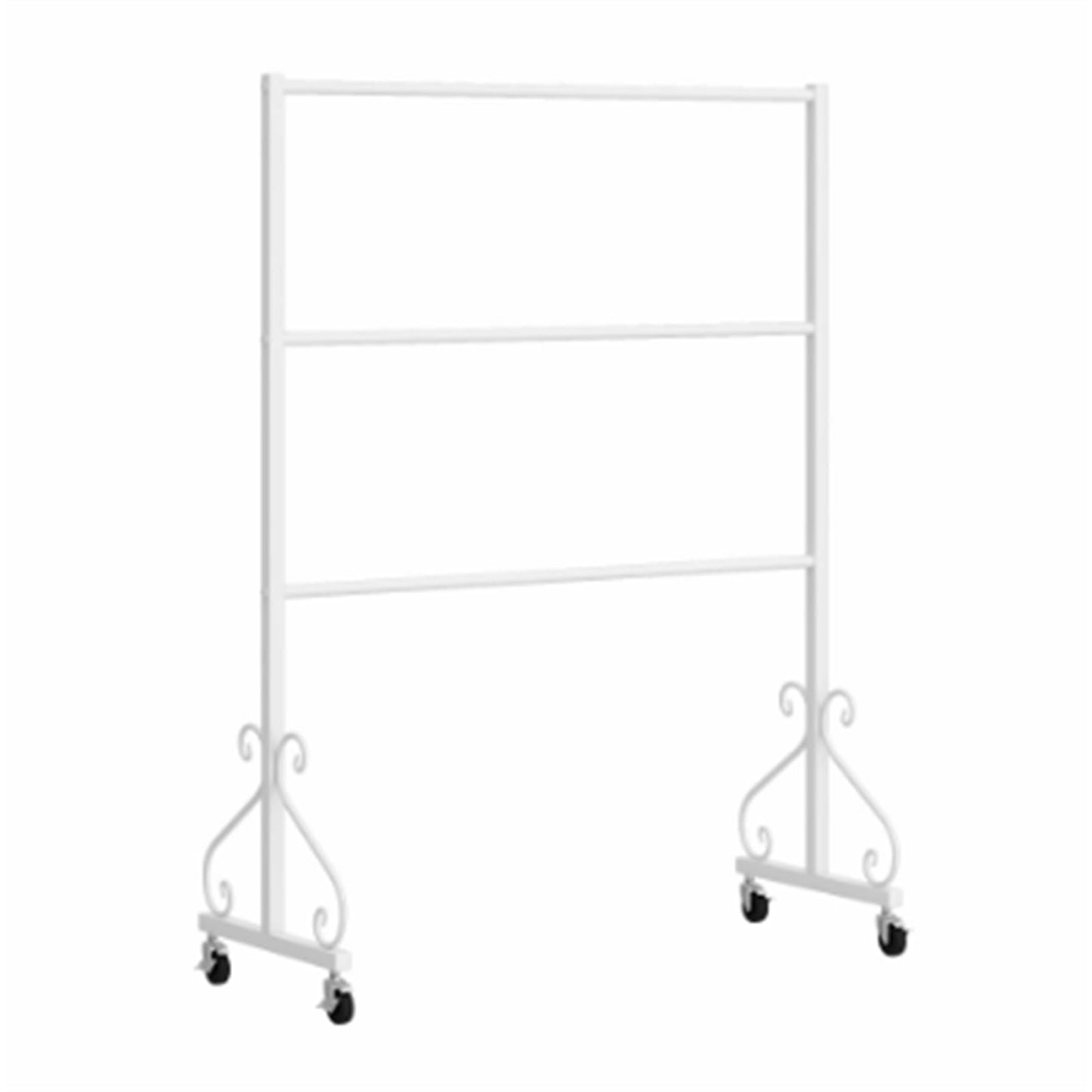 Mobile Lingerie Bra Rack Swimsuit Organizer Hanger, Anti-Slip, Underwear Display Stand with Wheels, Commercial Clothing Store Shelf, for Shorts,Hats, Sock, 3 Tier(White,80 * 40 * 130cm)