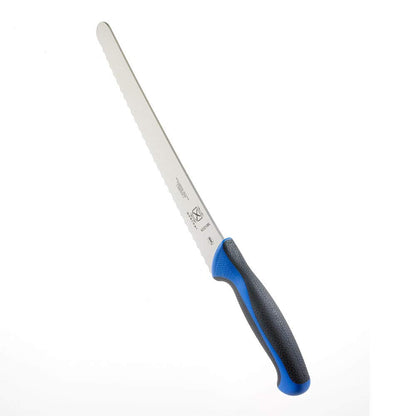 Mercer Culinary Millennia Colors Bread Knife, 10-Inch Wavy Edge Wide, Blue