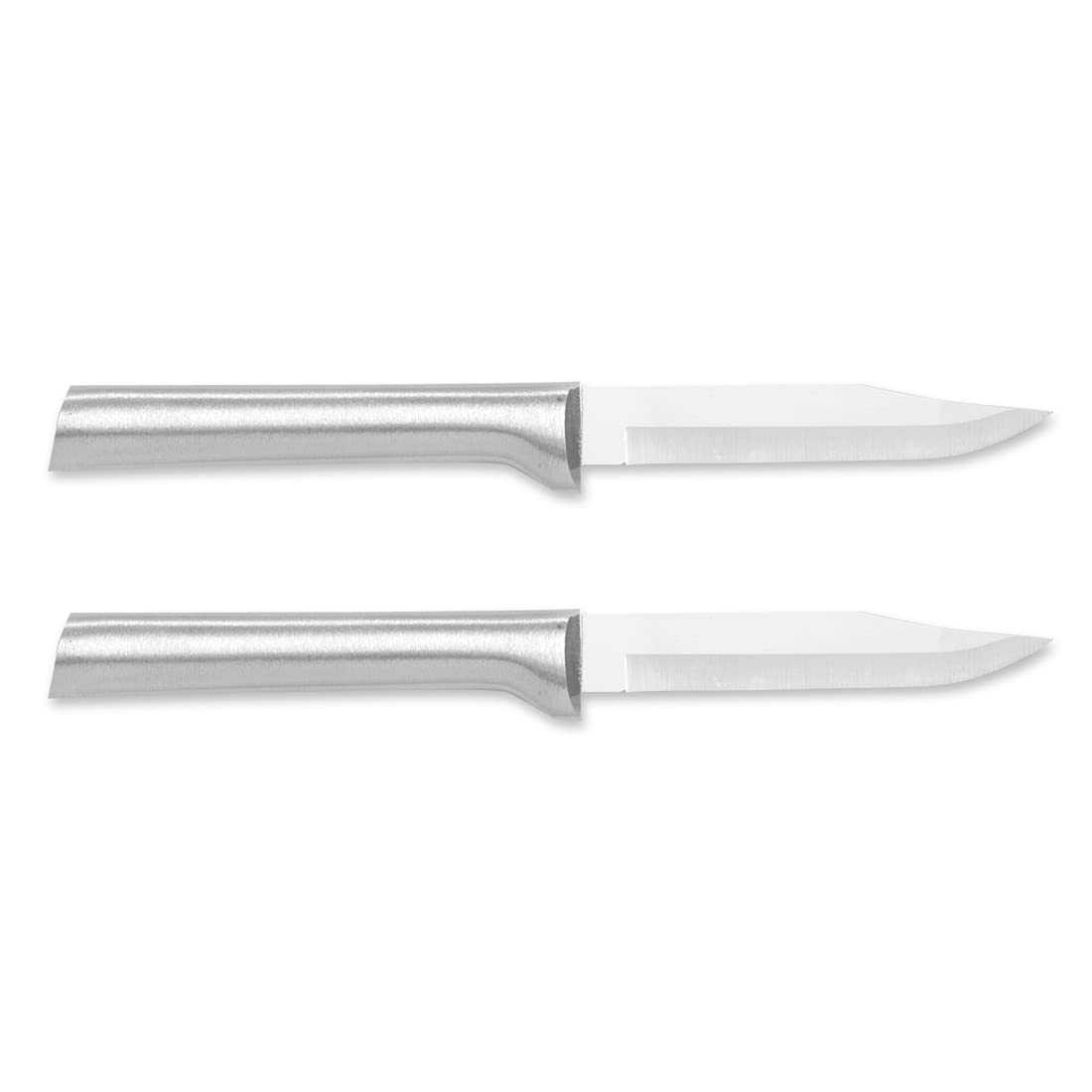 Rada Cutlery Regular Paring Knife (R101), 3.25" Stainless Steel Blade, Silver Handle, Pack of 2