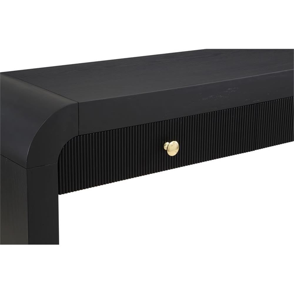 Meridian Furniture 888Black-S Artisto Collection Modern | Contemporary Rectangular Console Table, Black, 54" W x 15" D x 31.5" H