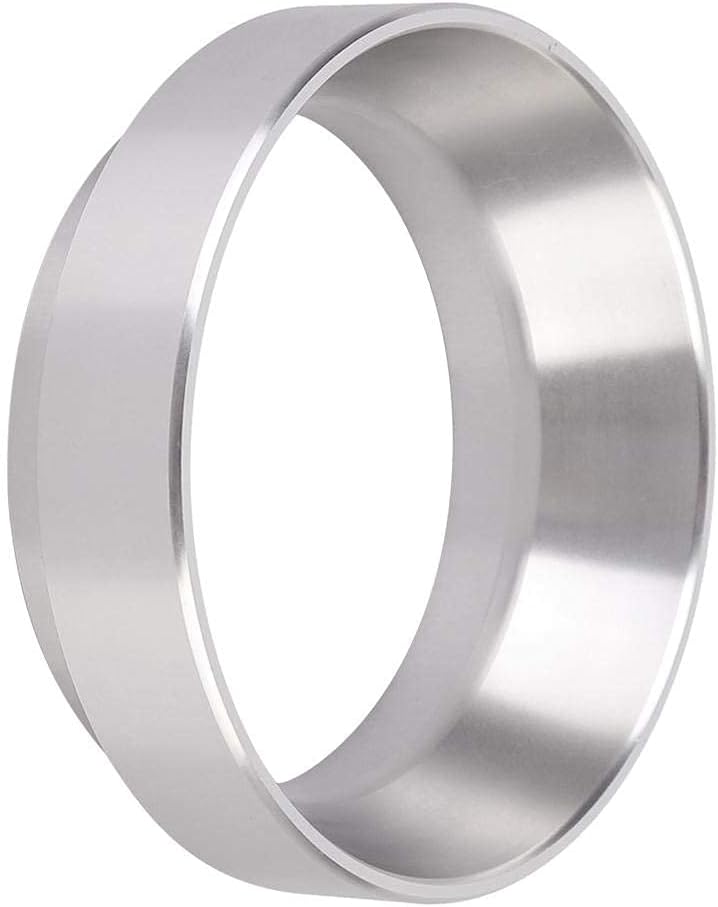 Fdit Aluminum Alloy Universal Coffee Magnetic Dosing Ring Replacement, Silver (58mm)
