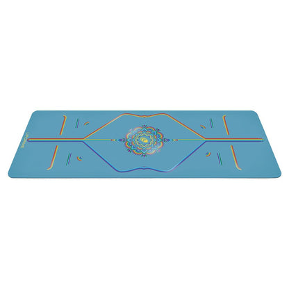 Liforme Travel Yoga mat – Patented Alignment System, Warrior-Like Grip, Non-Slip, Eco-Friendly, Ultra-Lightweight and Sweat Resistant, Made with Natural Rubber