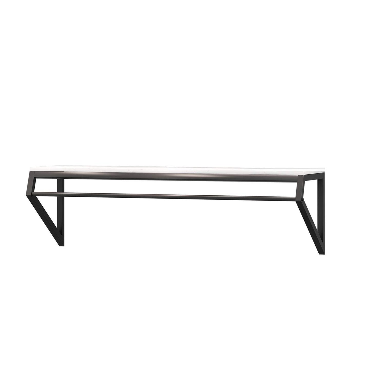 Heavy Wall-Mounted Metal Garment Rack, Commercial Clothing Display Stand for Retail, Boutique, Laundry & Home, Clothes Hanger Rod