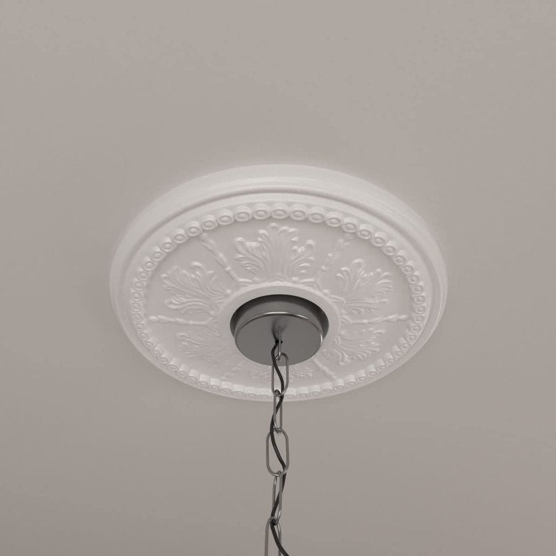 13 7/8"OD x 3 3/4"ID x 1 1/4"P Tirana Ceiling Medallion (Fits Canopies up to 4 3/4")