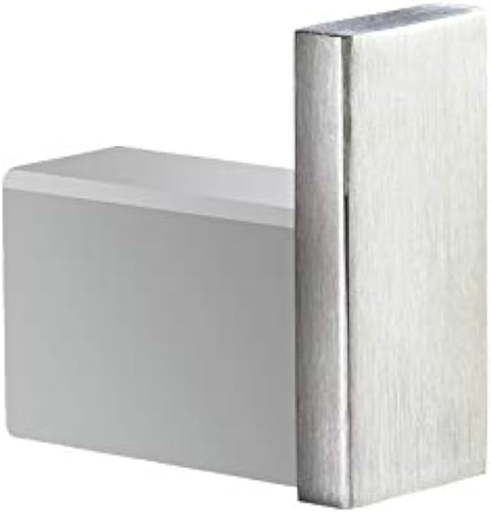 Klabb Square Type SUS 304 Stainless Steel Coat Hook, Heavy Duty Single Towel/Robe Clothes Hook, Brushed Finish