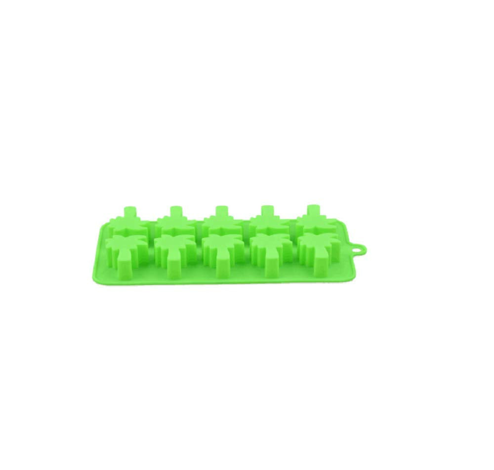 2pcs 10 Cavity Palm Tree Silicone Mold Cake Mould Chocolate Candy Cupcake Mould Jelly Baking Mould Mold Ice Cube Tray
