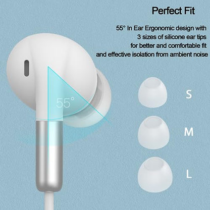 DUKABEL USB in-Ear Headphones, USB PC Earbuds with Noise Cancellation for PC/PS4/PS5, Computer Gaming Earphone Headset with in-line MICR for Live Conference, Broadcasting, On-line Work