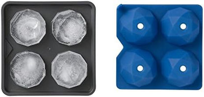 Rabbit Geometric Ice Rocks Mold, Blue/Slate