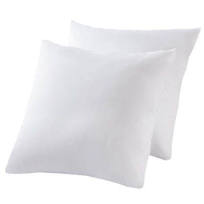 Waterproof Down Feather Proof Euro Pillow Protectors 30x30 Pack of 2 European Size Pillow Covers for Square Throw Pillow 30D