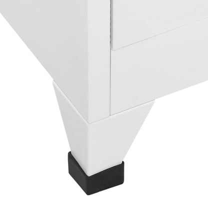Gecheer Steel Locker Cabinet, Large Storage with Lockable Door, 15inx17.7inx70.9in, Grey Matte Finish, for Office or Sports Changing Rooms