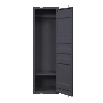 Acme Cargo Wardrobe Armoire with 1 Door in Gunmetal