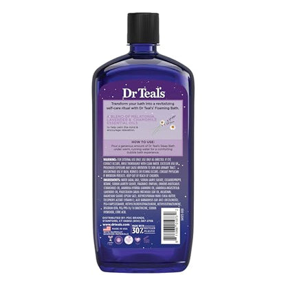 Dr Teal's Foaming Bath with Pure Epsom Salt, Relax & Relief with Eucalyptus & Spearmint, 34 fl oz (Pack of 2)